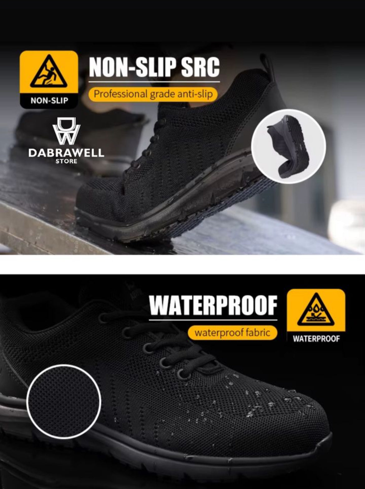 DAWF017 Zapato de protección profesional impermeable/anti resbalante