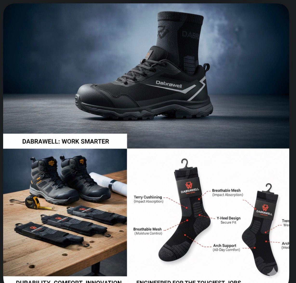 Dabrawell Premium Performance & Comfort SafetyS3-SRC